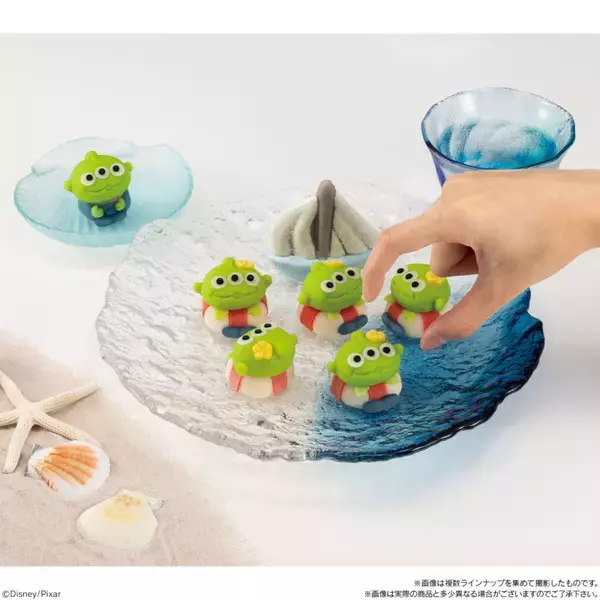 「トイ・ストーリーに登場するエイリアンがキュートな練り切り和菓子になりました♡」の画像