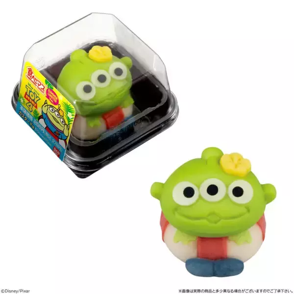 「トイ・ストーリーに登場するエイリアンがキュートな練り切り和菓子になりました♡」の画像