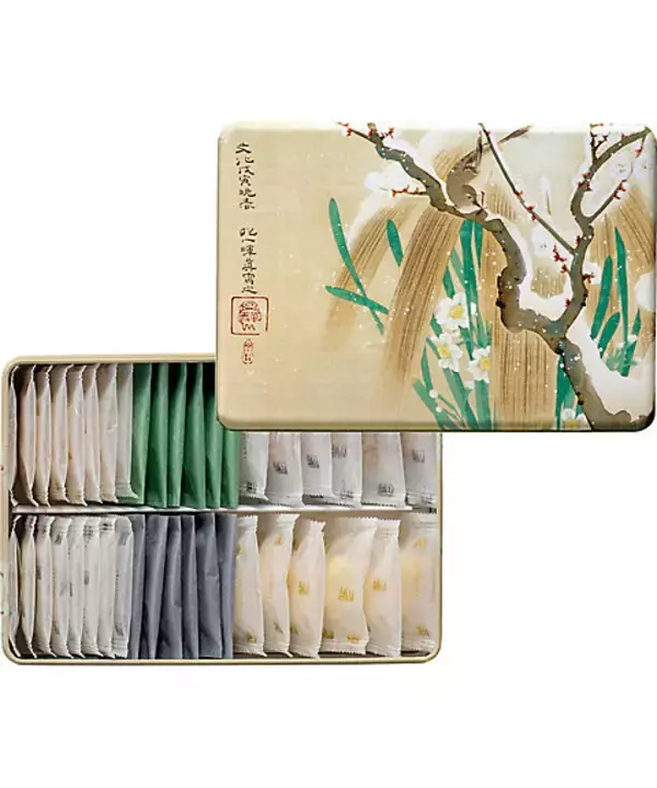 「三越伊勢丹と東京国立博物館のコラボによるお歳暮ギフトの缶パッケージが素敵！」の画像