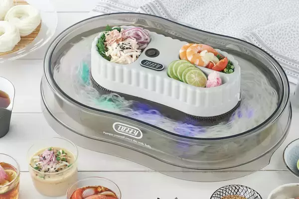 クラシカルデザインも可愛い♪LEDライトが流れるようにキラキラ光る流しそうめん器が登場