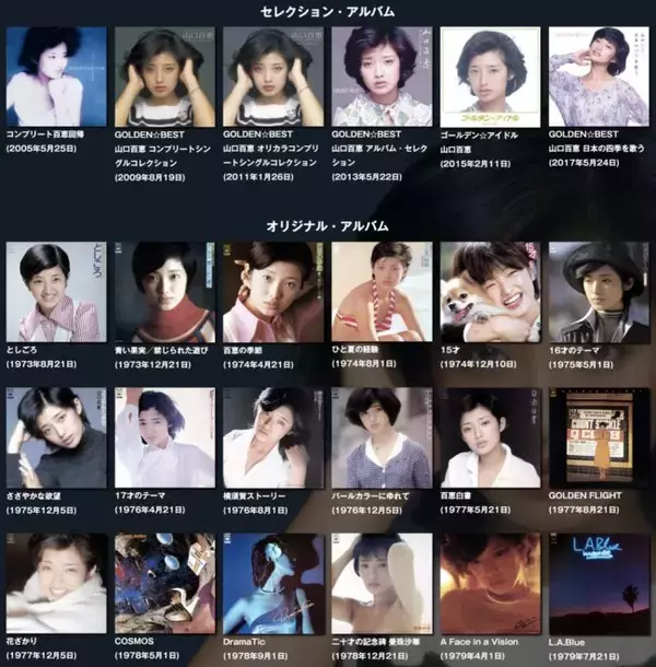 「引退コンサートから40年！ついに山口百恵の600曲以上もの楽曲がサブスク解禁！」の画像