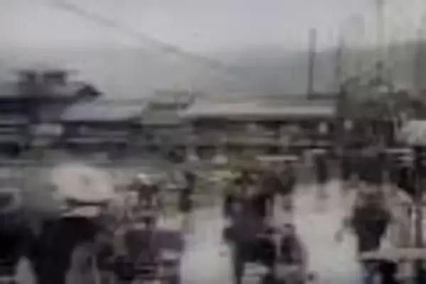 「大正時代の日本のモノクロ映像をAI技術で4Kカラー映像化させた作品が超感動もの！60fpsでヌルヌル動く！」の画像