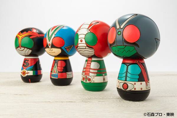 昭和仮面ライダーたちがキュートな こけし になりました 衣装も丁寧に再現されてます 年8月12日 エキサイトニュース