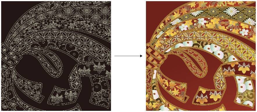 削っていくだけで美しい和柄が浮かび上がるスクラッチアート「美しい和柄」が発売