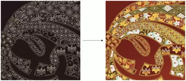 「削っていくだけで美しい和柄が浮かび上がるスクラッチアート「美しい和柄」が発売」の画像