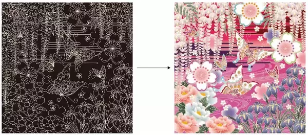 「削っていくだけで美しい和柄が浮かび上がるスクラッチアート「美しい和柄」が発売」の画像