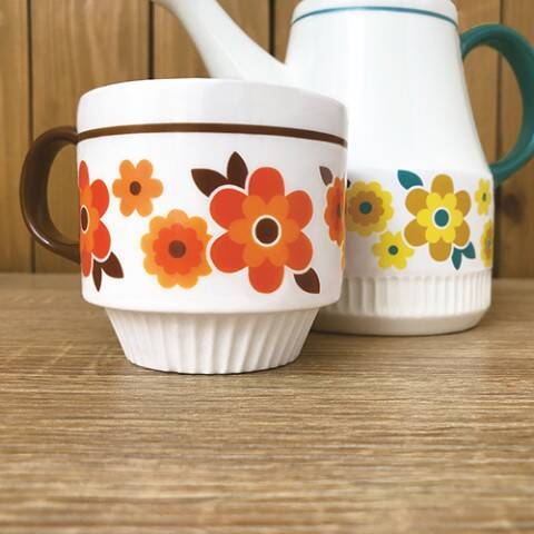 懐かしさ感じる素敵デザイン 昭和レトロな花柄のティーポット マグカップ Kokopele 年11月9日 エキサイトニュース