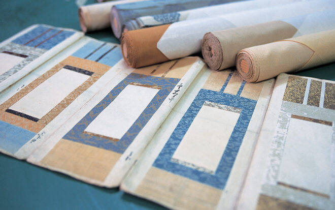 オンライン上で気軽に掛け軸のデザインができるシミュレーター「表装裂愉しむ」が一般公開！