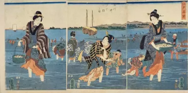 「【浮世絵で見る】江戸っ子たちの春の人気レジャー潮干狩りは一日がかりの大イベント！」の画像