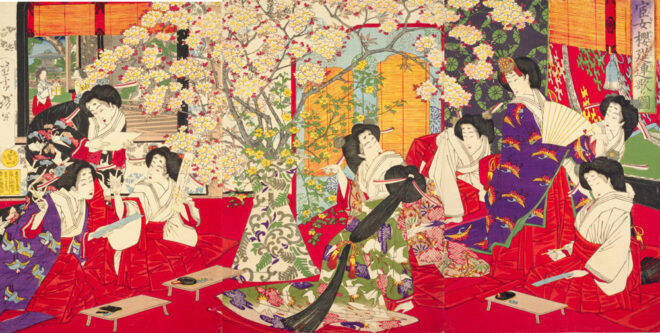何時の世にも桜は咲き散る。宮中の官女たちが桜を題材に好み楽しんだ「連歌」とは何か？