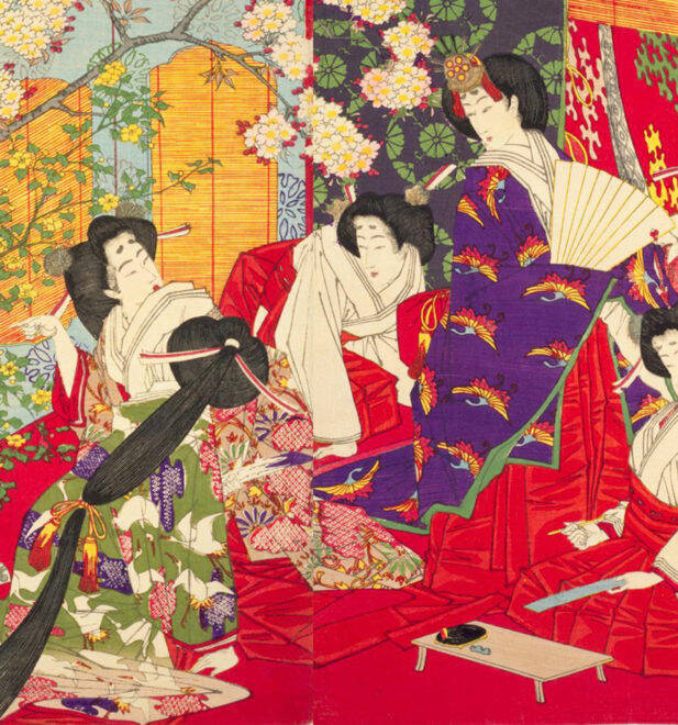 何時の世にも桜は咲き散る。宮中の官女たちが桜を題材に好み楽しんだ「連歌」とは何か？