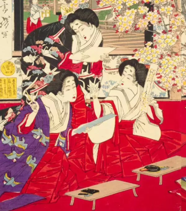 「何時の世にも桜は咲き散る。宮中の官女たちが桜を題材に好み楽しんだ「連歌」とは何か？」の画像