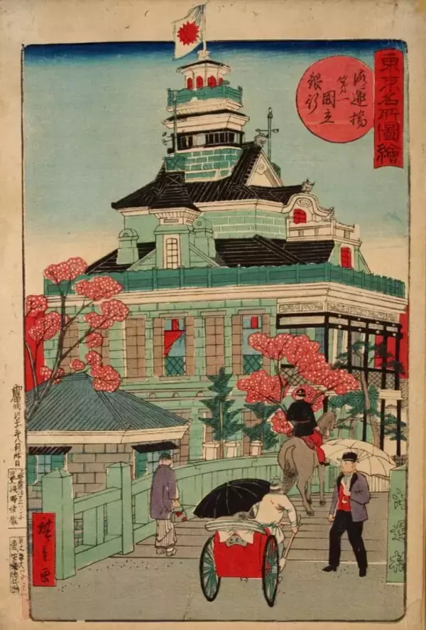 「東京 銀座や丸の内、日本橋…浮世絵で見て歩く華やかな明治時代の洋風建築【中編】」の画像