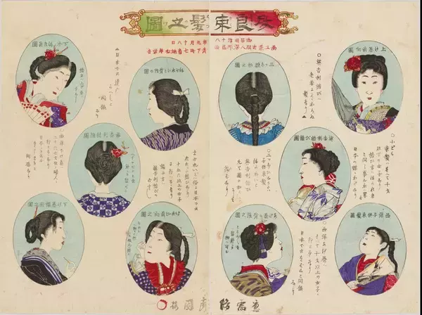 「モダンな洋装vsハイカラ和装！錦絵で見る明治時代のファッション改革」の画像