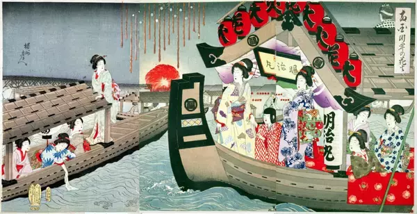 「モダンな洋装vsハイカラ和装！錦絵で見る明治時代のファッション改革」の画像