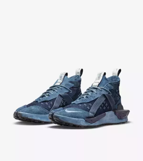 「足袋が着想源のNIKEスニーカーに藍染モデル「ISPA ドリフター Indigo」が登場」の画像