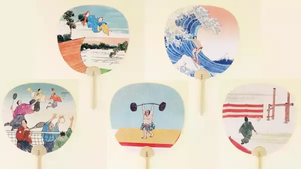 もし現代のスポーツが江戸時代にあったら？を京うちわに落とし込んだユーモアたっぷり「スポーツ京うちわ」