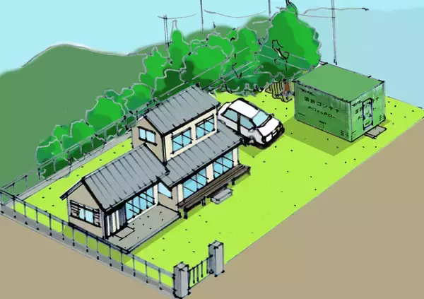 「JR東日本がなんと国鉄6000形コンテナを再現した鉄道コンテナ型ハウスを発売！」の画像