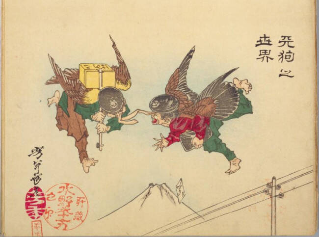 さすがの画力！浮世絵に電線？可愛すぎる桃太郎御一行など、月岡芳年「芳年略画」の世界