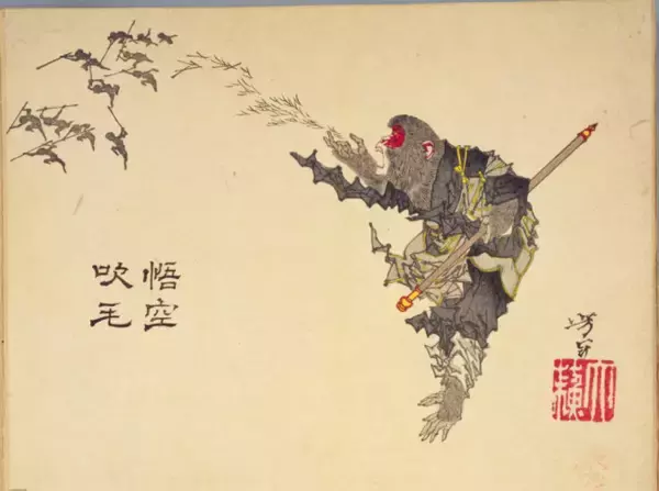 「さすがの画力！浮世絵に電線？可愛すぎる桃太郎御一行など、月岡芳年「芳年略画」の世界」の画像
