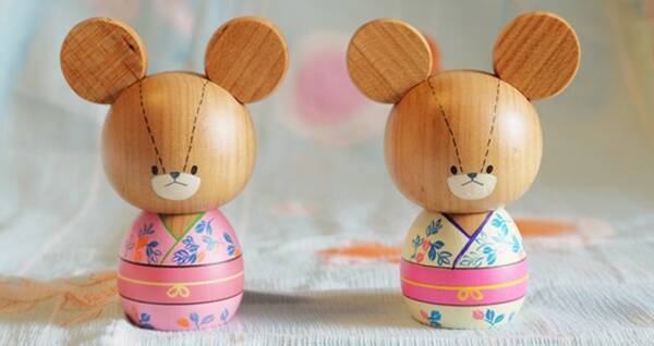 ルルロロこけし可愛いっ くまのがっこう 伝統工芸 のコラボで初の和小物登場 15年8月6日 エキサイトニュース