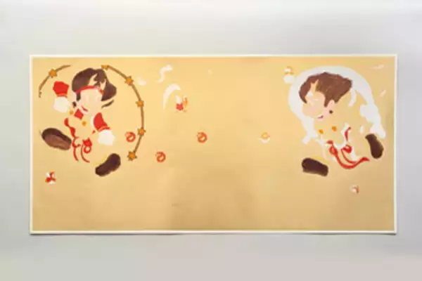 「数量限定！スーパーマリオが風神雷神の木版画になって発売！誕生30周年を記念して」の画像