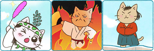 本日放送！日本史の偉人達を擬ネコ化、大人気ねこ漫画「ねこねこ日本史」がテレビアニメに