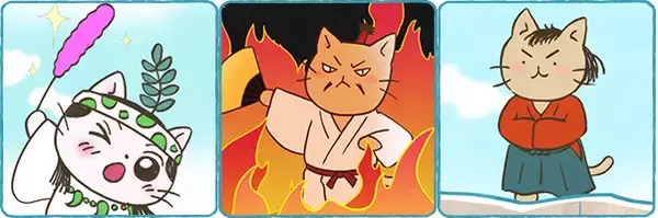 「本日放送！日本史の偉人達を擬ネコ化、大人気ねこ漫画「ねこねこ日本史」がテレビアニメに」の画像