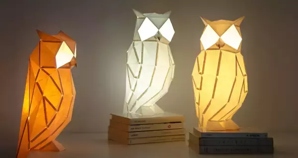 これはステキ〜っ！DIYでカンタン組み立て、「折り紙」モチーフの野生動物ペーパーランプ