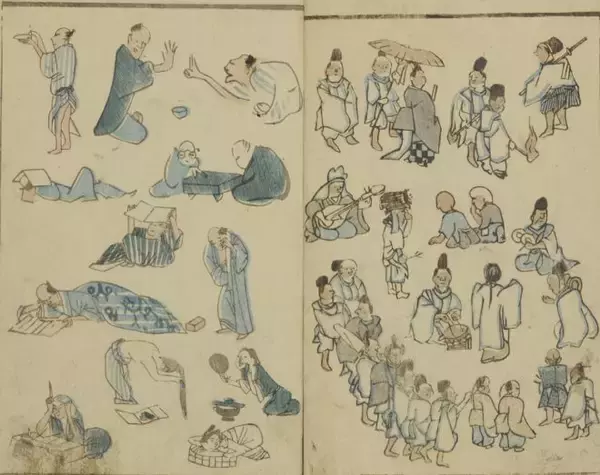 「可愛いタッチにほっこり！江戸時代の職業や庶民の暮らしぶりを描いた絵手本「諸職人物画譜」」の画像