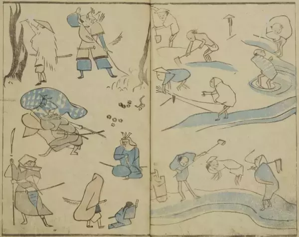 「可愛いタッチにほっこり！江戸時代の職業や庶民の暮らしぶりを描いた絵手本「諸職人物画譜」」の画像