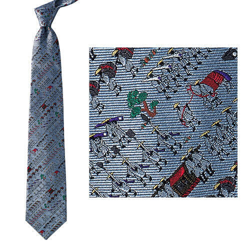 よく見ると日本史！日本の歴史をネクタイの柄に取り入れた日本の「歴史浪漫」がステキ