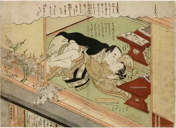 小っさなおっさんが情事を覗くw 春画もスゴかった錦絵の先駆者・鈴木春信