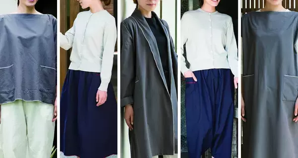 これは新鮮♪着物のように直線裁断で作られた「直線裁ちの服」が中川政七商店から登場