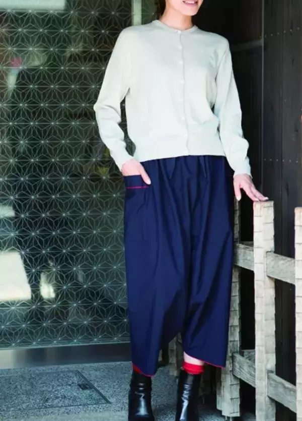 「これは新鮮♪着物のように直線裁断で作られた「直線裁ちの服」が中川政七商店から登場」の画像