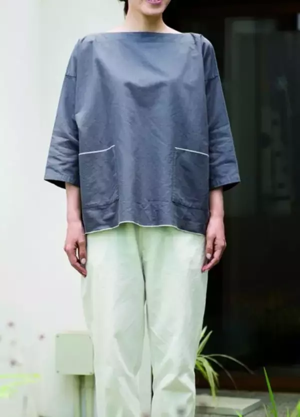 「これは新鮮♪着物のように直線裁断で作られた「直線裁ちの服」が中川政七商店から登場」の画像