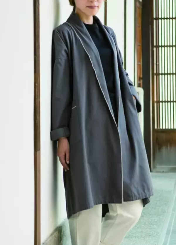 「これは新鮮♪着物のように直線裁断で作られた「直線裁ちの服」が中川政七商店から登場」の画像