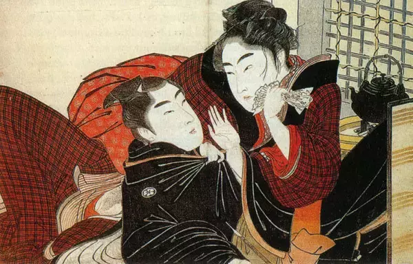 「江戸時代、男色のための陰間茶屋には客を満足させる為にネギが常備されていた？」の画像