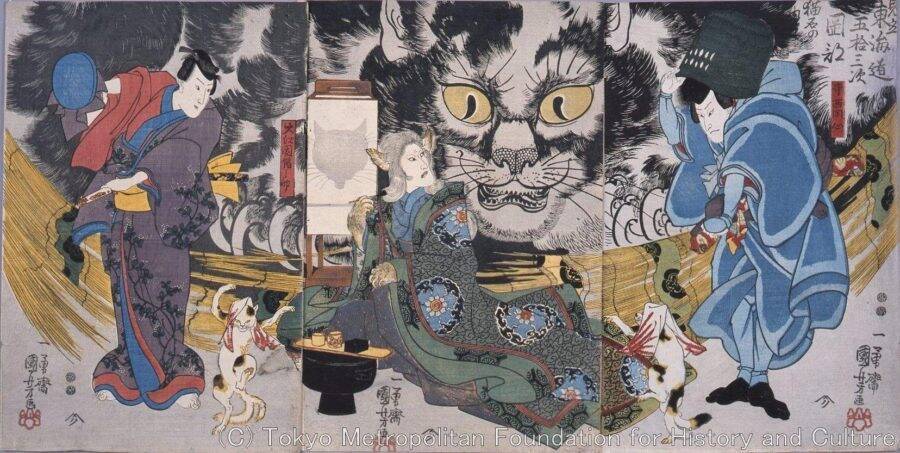 妖怪だけど憎みきれない！江戸・明治期の絵師たちが描いた「化け猫」「猫又」作品まとめ