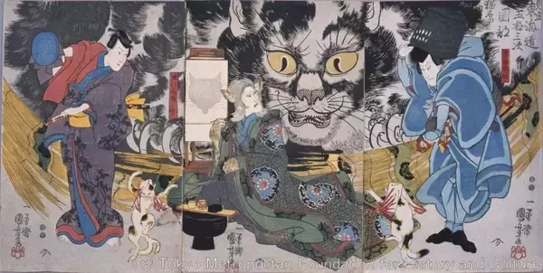 「妖怪だけど憎みきれない！江戸・明治期の絵師たちが描いた「化け猫」「猫又」作品まとめ」の画像