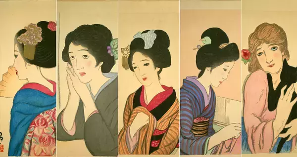 情緒溢れる着物姿も注目！大正ロマン・竹久夢二の代表作 「女十題」を 