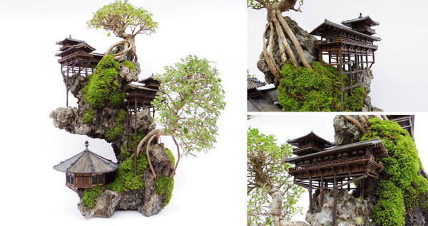 見よこの幻想的景観 そり立つ絶壁の景観を表現した 断崖盆栽 が神秘的 17年12月2日 エキサイトニュース