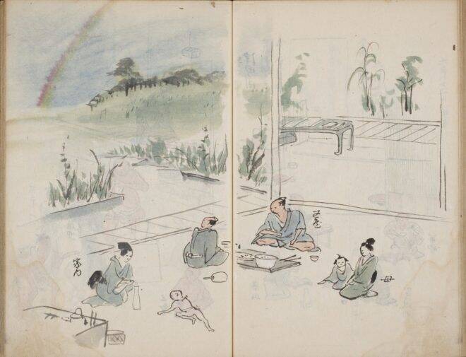 呑んでばっかwww 江戸時代の下級武士のリアルな暮らしを記した貴重な絵日記「石城日記」