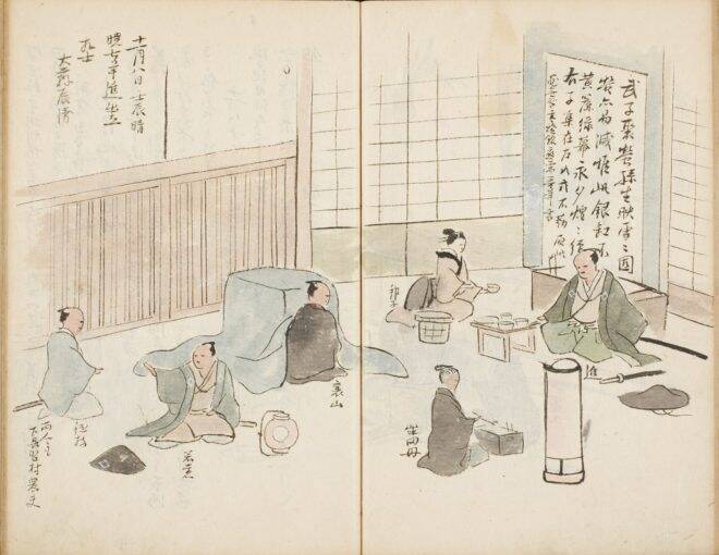 呑んでばっかwww 江戸時代の下級武士のリアルな暮らしを記した貴重な絵日記「石城日記」