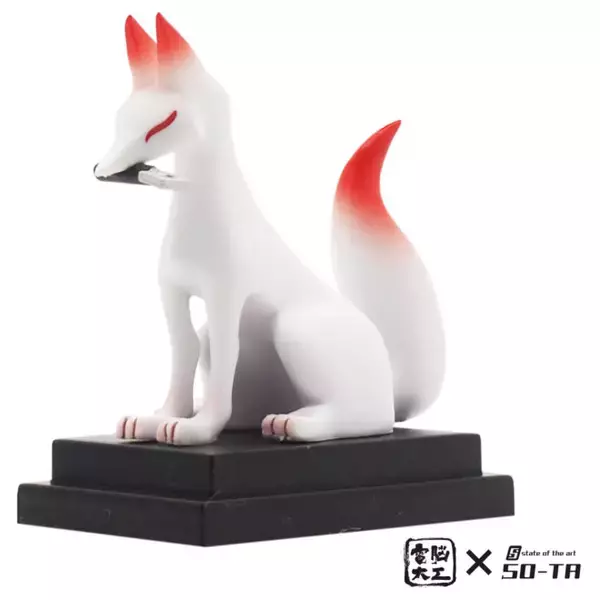 「九尾の狐もいるぞ！狛狐が魅惑的なオーラを放つミニフィギュアに「電脳大工 狛狐 – 白・焔」」の画像