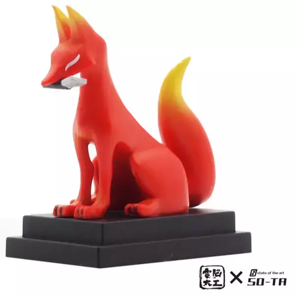 「九尾の狐もいるぞ！狛狐が魅惑的なオーラを放つミニフィギュアに「電脳大工 狛狐 – 白・焔」」の画像