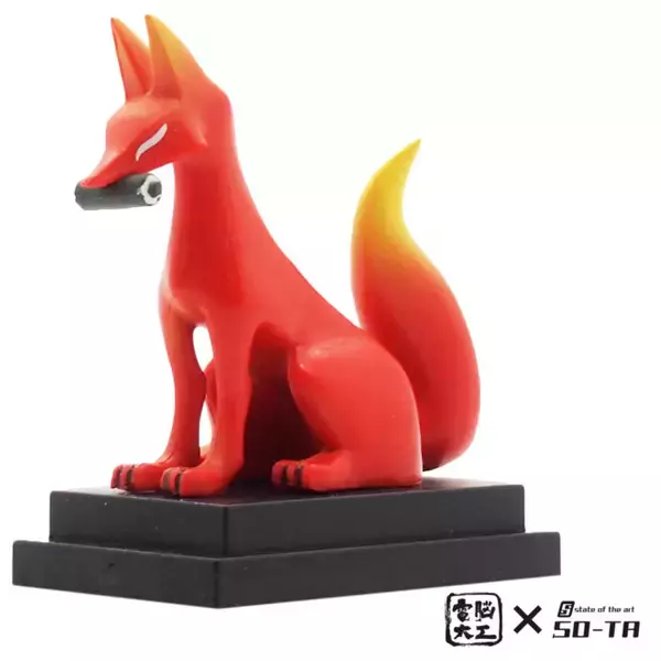 「九尾の狐もいるぞ！狛狐が魅惑的なオーラを放つミニフィギュアに「電脳大工 狛狐 – 白・焔」」の画像