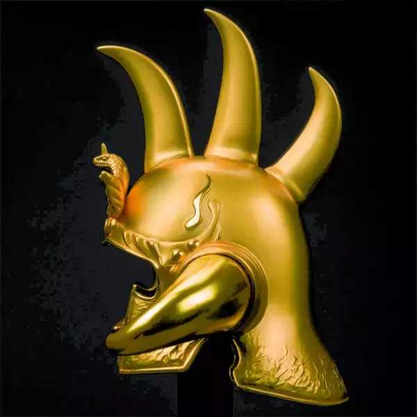 「見よこの凄み！お値段なんと250万、拳王ラオウの純金製兜が発売！」の画像