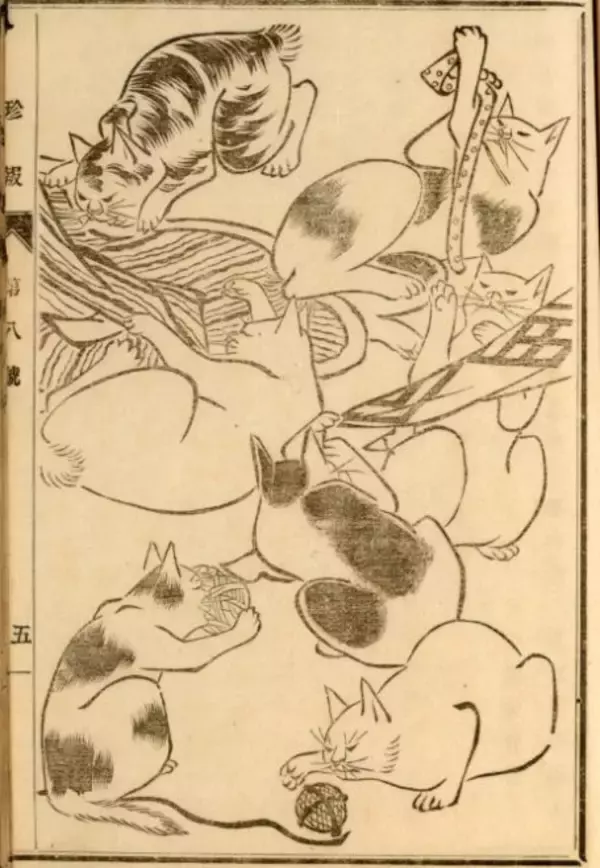 「可愛い猫ちゃん大集合！三代 歌川広重が描いた「百猫画譜」の猫づくしに胸キュン♪」の画像