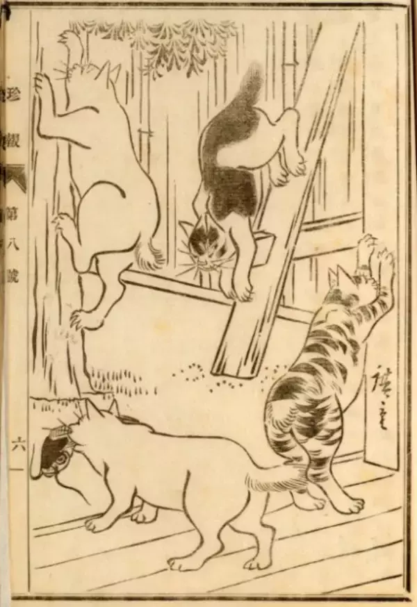 「可愛い猫ちゃん大集合！三代 歌川広重が描いた「百猫画譜」の猫づくしに胸キュン♪」の画像